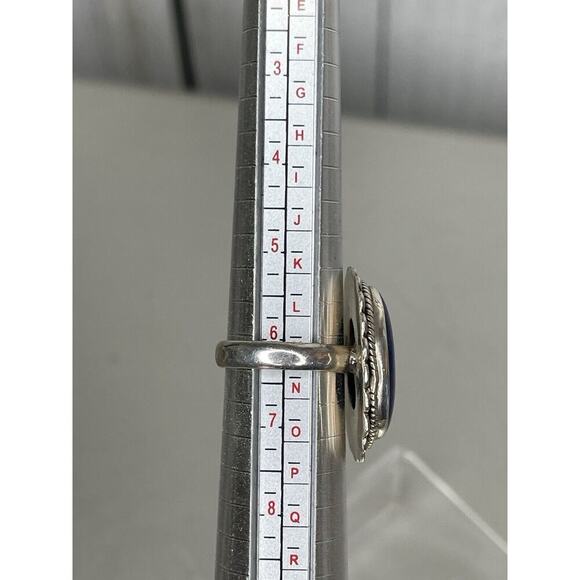 Lapis Lazuli Southwest Gemstone Handmade 925 Sterling Silver Ring Sz 6.25 - Picture 3 of 5